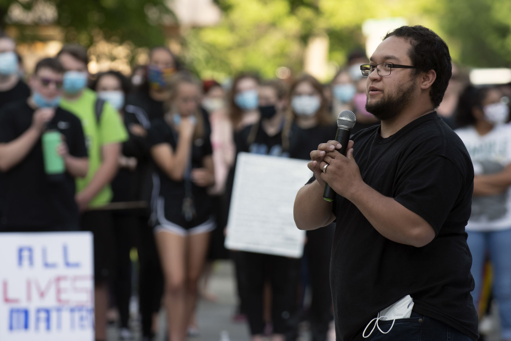 A vigil for George Floyd and others